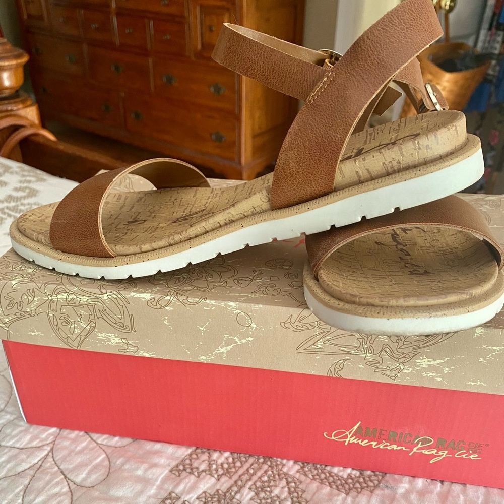 American Rag flat sandals. Size 7 1/2 - Picture 2 of 5